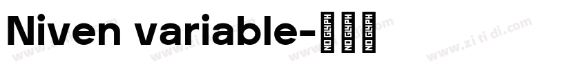 Niven variable字体转换